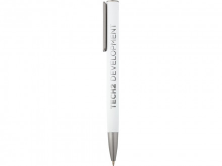 Ziguur шариковая ручка из переработанного алюминия - Белый (черные чернила)