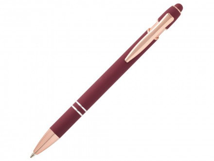 Nanna шариковая ручка с отделкой из розового золота - Бургунди (черные чернила)