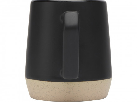 Dolce керамическая кружка объемом 300 мл с матовой отделкой, сплошной черный