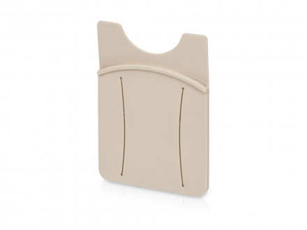 Картхолдер для телефона с держателем Trighold, бежевый