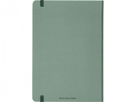 Блокнот в твердом переплете Karst формата A5, зеленый яркий