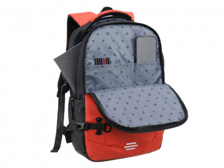 Рюкзак спортивный TORBER Xtreme 18, оранжевый/чёрный, 31 х 12 х 46 см, 17л