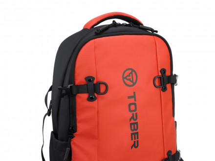 Рюкзак спортивный TORBER Xtreme 18, оранжевый/чёрный, 31 х 12 х 46 см, 17л