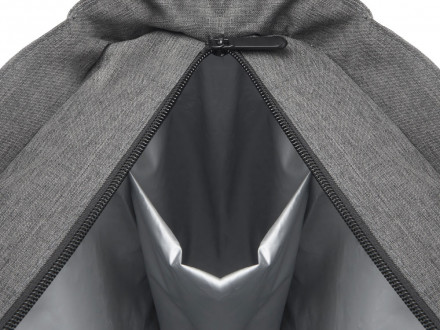 Сумка-холодильник Fabrizio со штопором, серый/черный