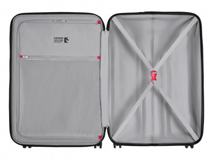 Чемодан WENGER Prymo, чёрный, большой, 52х76х30 см, 93 л, ABS+PC