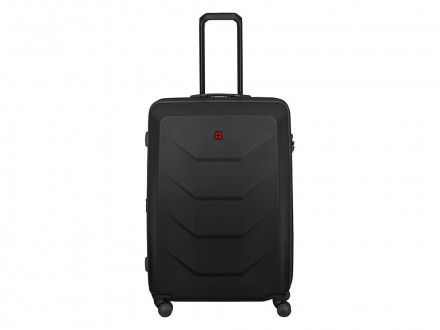 Чемодан WENGER Prymo, чёрный, большой, 52х76х30 см, 93 л, ABS+PC