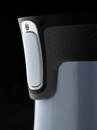 Термостакан Contigo West Loop, вакуумный, белый металлик