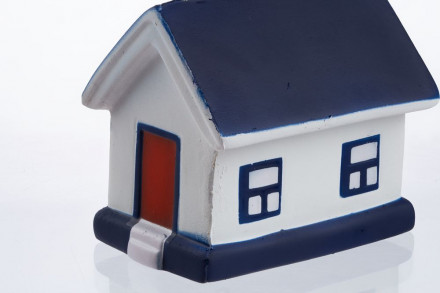 Сквиши-антистресс «Домик», с синей крышей