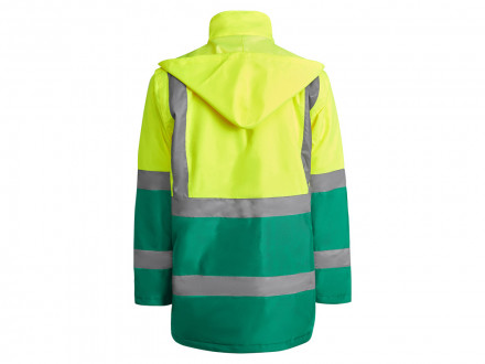 Парка Merak мужская, лиственный/неоновый желтый