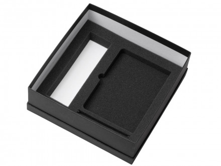 Подарочный набор с блокнотом С3, металлической ручкой и термосом, черный