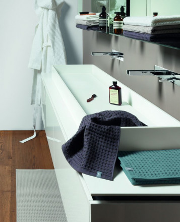 Полотенце вафельное Piquee, малое, голубое