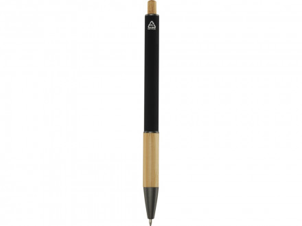 Darius шариковая ручка из переработанного алюминия, черные чернила - Черный