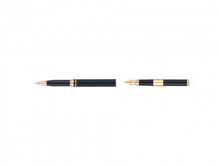 Ручка 2 в 1 шариковая и перьевая Pierre Cardin COMBI PEN, цвет - черный. Упаковка Е