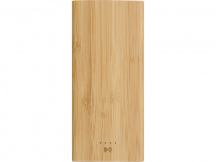 Внешний беспроводной аккумулятор из бамбука Bamboo Air, 10000 mAh