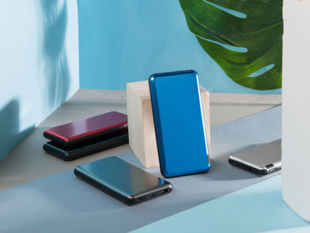Внешний аккумулятор Forge v.2, металл, 10000mah, серебристый