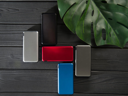 Внешний аккумулятор Forge v.2, металл, 10000mah, серебристый