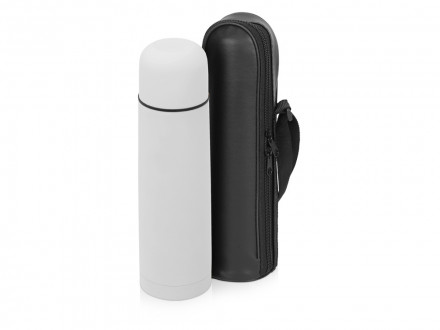 Термос Ямал Soft Touch с чехлом, 500мл, белый