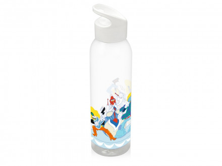 Бутылка для воды Бременские музыканты, прозрачный/белый