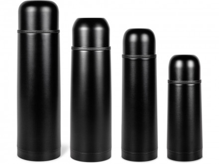 Термос Relaxika 101 (1 литр), черный (без лого)