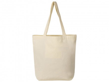 Сумка с широким дном и боками, натуральный