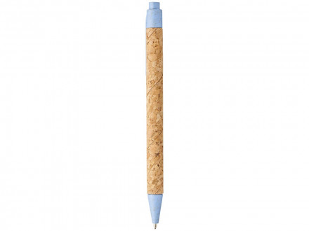 Шариковая ручка Midar из пробки и пшеничной соломы, cиний