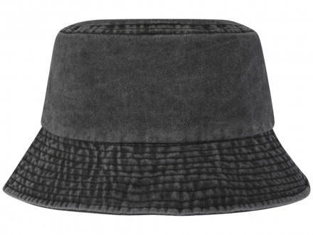 Панама Mitica стираная - Сплошной черный