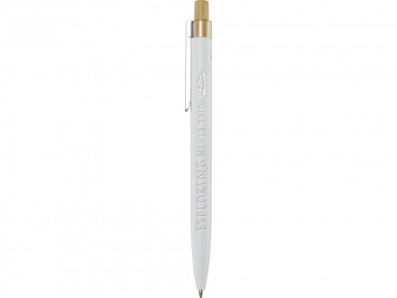 Nooshin шариковая ручка из переработанного алюминия, синие чернила - Белый