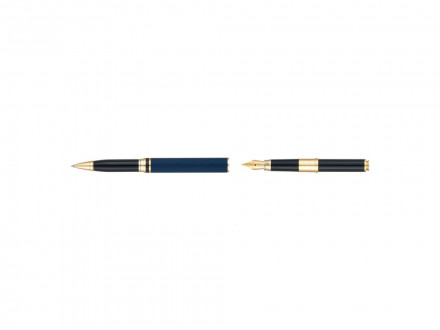 Ручка 2 в 1 шариковая и перьевая Pierre Cardin COMBI PEN, цвет - синий. Упаковка Е