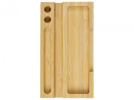 Настольный органайзер с вечным календарем и подставкой для телефона Akira, натуральный