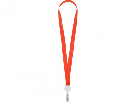 Ланьярд с ретрактором, красный