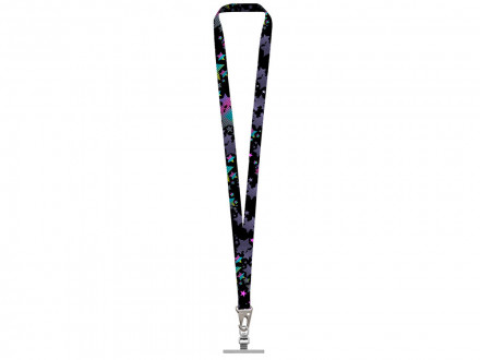 Ланъярд 2,5 см под сублимацию с большим карабином и металлическим держателем для телефона