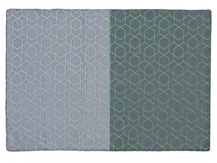 Светящийся в темноте плед Lattice черный