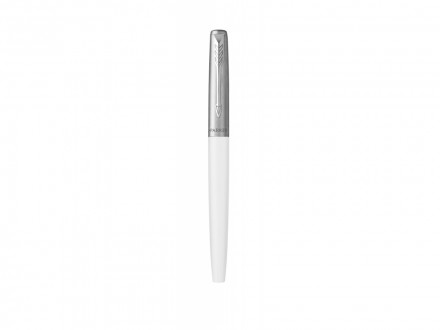 Перьевая ручка Parker Jotter, цвет ORIGINALS WHITE CT, цвет чернил синий/черный, толщина линии M, В БЛИСТЕРЕ