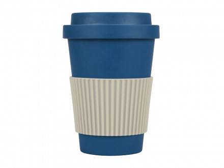 Термокружка Muffin из натуральных волокон, бензиновый синий