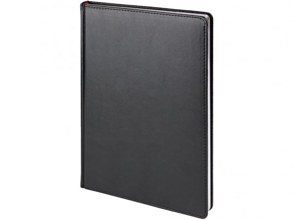 Ежедневник недатированный А4 Sidney Nebraska, черный (серебряный обрез)