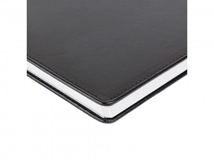 Ежедневник недатированный А4 Sidney Nebraska, черный (серебряный обрез)