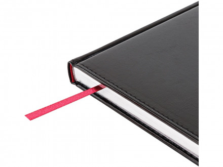 Ежедневник недатированный А4 Sidney Nebraska, черный (серебряный обрез)