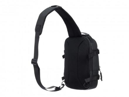 Рюкзак на одно плечо TORBER Xtreme, чёрный, 20 х 8 х 31 см, 5л