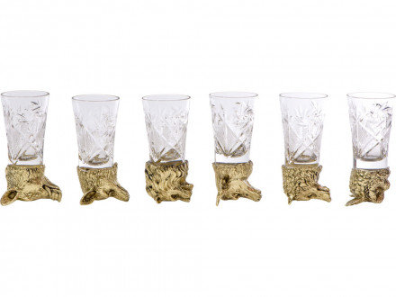 Подарочный набор Русская охота, темно-коричневый/молочный