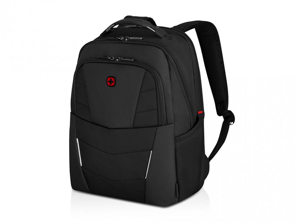 Рюкзак WENGER ALTAIR 15.6, черный, переработанный ПЭТ/Полиэстер, 32х21х44 см, 22 л.