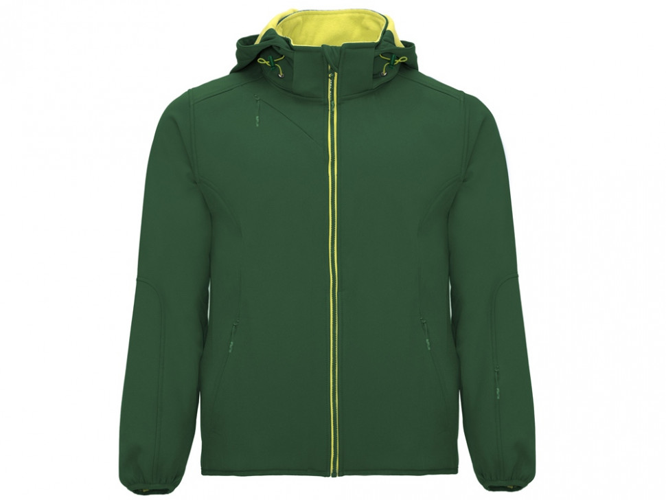 Куртка софтшелл Siberia мужская, бутылочный зеленый