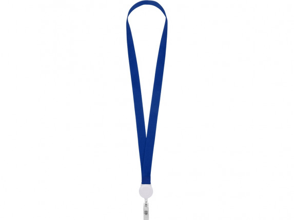 Ланьярд с ретрактором, синий