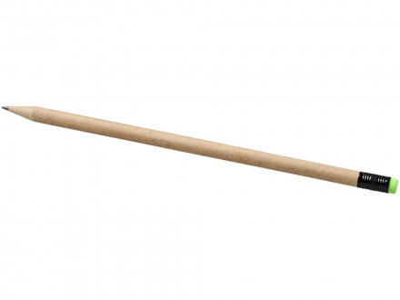 Карандаш Asilah из бумаги вторичной переработки, натуральный/зеленый