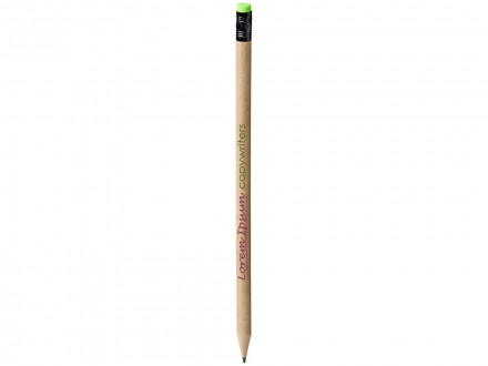 Карандаш Asilah из бумаги вторичной переработки, натуральный/зеленый
