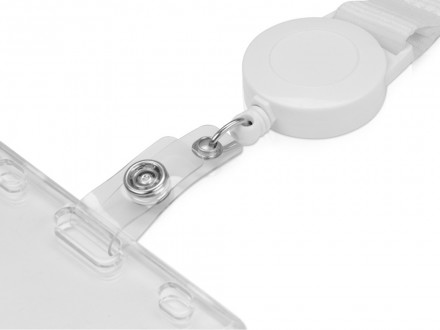 Ланьярд с ретрактором, зеленое яблоко