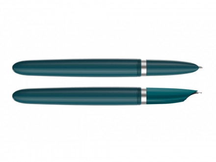 Перьевая ручка Parker 51 CORE TEAL BLUE CT, перо: F, цвет чернил: black, в подарочной упаковке.