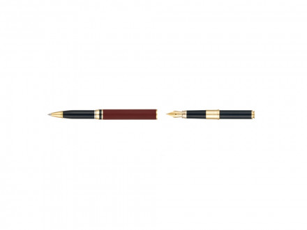 Ручка 2 в 1 шариковая и перьевая Pierre Cardin COMBI PEN, цвет - терракотовый. Упаковка Е