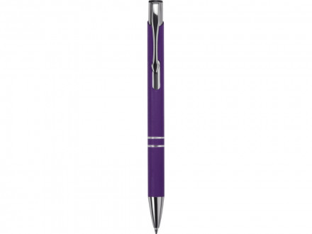 Ручка металлическая шариковая C1 софт-тач, фиолетовая