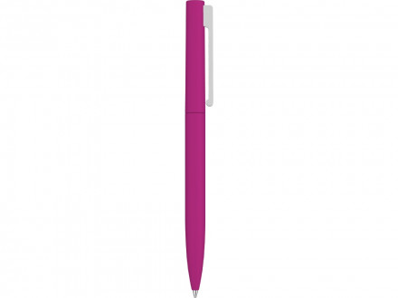 Шариковая ручка  Bright F Gum soft-touch, розовый