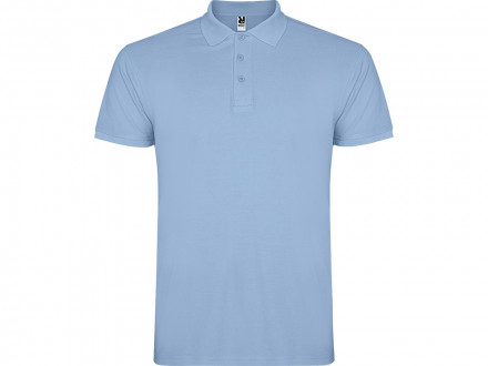 Рубашка поло Star мужская, небесно-голубой
